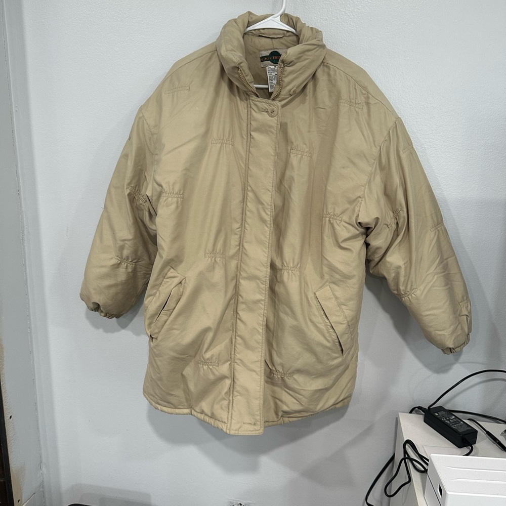 Women's Tan Puffer Jacket